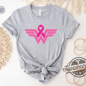 Breast Cancer Shirt Cancer Ribbon Wonder Woman Shirt Cancer Survivor Shirt Cancer Warrior Shirt Cancer Awareness Shirt trendingnowe.com 3