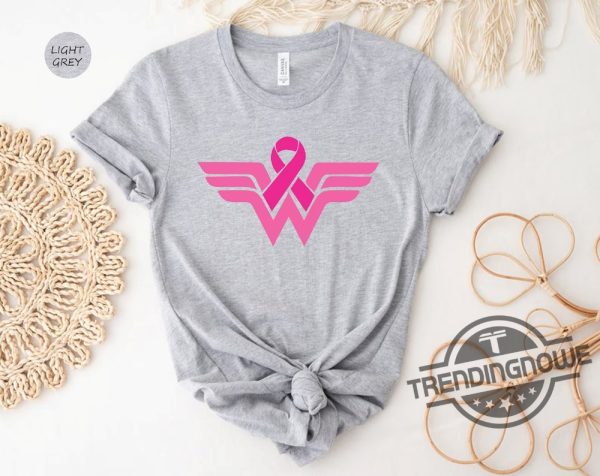 Breast Cancer Shirt Cancer Ribbon Wonder Woman Shirt Cancer Survivor Shirt Cancer Warrior Shirt Cancer Awareness Shirt trendingnowe.com 3