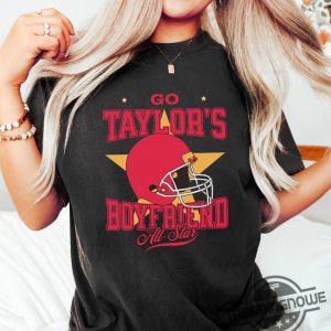 Go Taylors Boyfriend Shirt Vintage Travis Kelce T Shirt Funny Taylor Swift Inspired Shirt Football Shirt KC Football Shirt trendingnowe.com 3