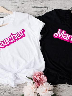 Custom Name Doll Baby Girl Birthday Shirt School Teacher Party Shirt Custom Bride Babe Girls Shirt Barbie T Shirt Womens Barbie Shirt Near Me Teacher Barbie Shirt Allan Barbie Shirt revetee 3 1