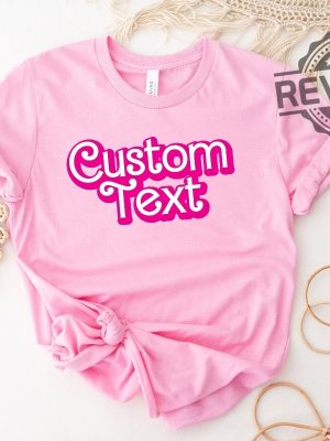 Custom Name Doll Baby Girl Birthday Shirt School Teacher Party Shirt Custom Bride Babe Girls Shirt Barbie T Shirt Womens Barbie Shirt Near Me Teacher Barbie Shirt Allan Barbie Shirt revetee 4 1