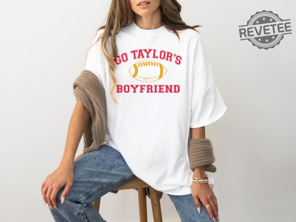 Taylors Boyfriend Shirt Swiftie Taylor Swift Shirt Travis Kelce T Shirt  Inspired Shirt Football Shirt Kc Football Shirt Chiefs Shirt - Trendingnowe