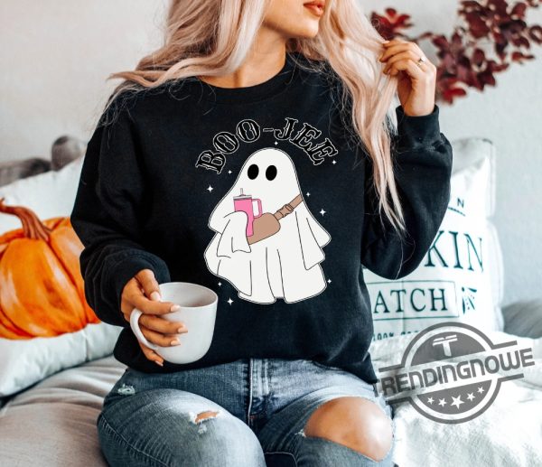 Boo Jee Ghost Shirt White Spooky Season Ghost Sweater Spooky Vibes Shirt Halloween Ghost Sweatshirt Boo Shirt Spooky Ghost Hoodie trendingnowe.com 2