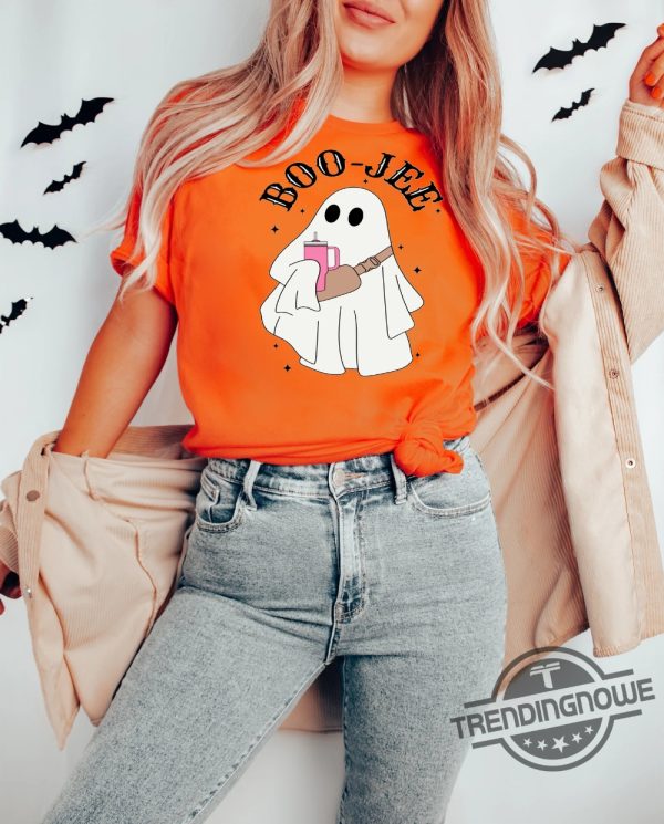 Boo Jee Ghost Shirt White Spooky Season Ghost Sweater Spooky Vibes Shirt Halloween Ghost Sweatshirt Boo Shirt Spooky Ghost Hoodie trendingnowe.com 3