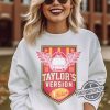 Retro Taylors Version Football Shirt Taylors Version Sweatshirt Travis And Taylor Shirt Kelce and Taylor Shirt Kansas City Chiefs Game Day Shirt trendingnowe.com 2
