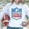 Taylors Version Football Shirt Kansas City Chiefs Game Day Shirt Taylors Version Sweatshirt Travis And Taylor Shirt Kelce and Taylor Shirt trendingnowe.com 2