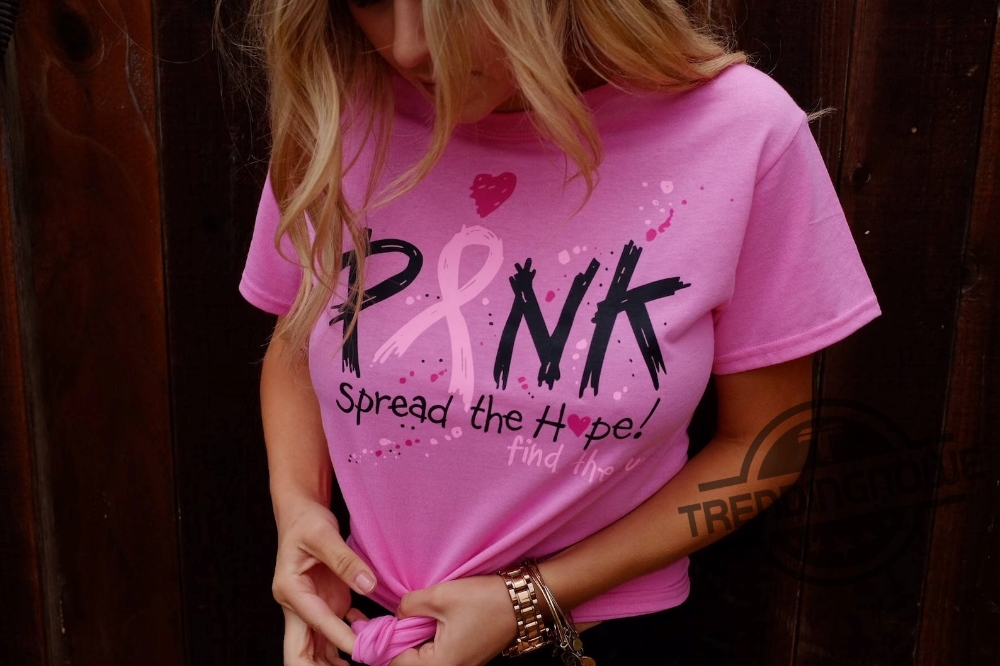 in October We Wear Pink Trendy Unisex T Shirt, Breast Cancer Awareness  Shirt, Pink Ribbon, Breast Cancer, Cancer Support Gift 