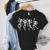 Dancing Skeletons Breast Cancer Shirt Skeletons Ribbon Breast Cancer Awareness Tee Cancer Halloween Shirt Breast Cancer Gift Halloween Shirt trendingnowe 1