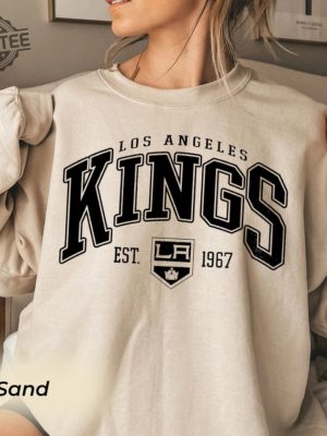 Lakings Shirt Kings Tee Hockey Sweatshirt Vintage Sweatshirt College Sweater Hockey Fan Shirt Los Angeles Shirt La Kings Promotions La Kings Season Opener Unique revetee 2