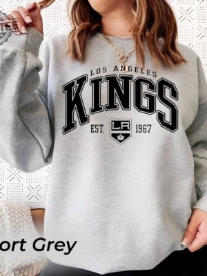 Lakings Shirt Kings Tee Hockey Sweatshirt Vintage Sweatshirt College Sweater Hockey Fan Shirt Los Angeles Shirt La Kings Promotions La Kings Season Opener Unique revetee 3