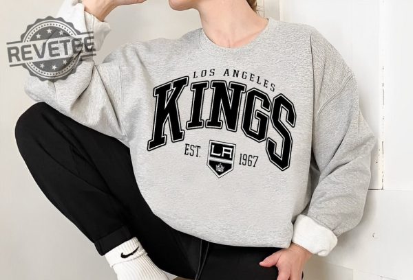 Lakings Shirt Kings Tee Hockey Sweatshirt Vintage Sweatshirt College Sweater Hockey Fan Shirt Los Angeles Shirt La Kings Promotions La Kings Season Opener Unique revetee 4