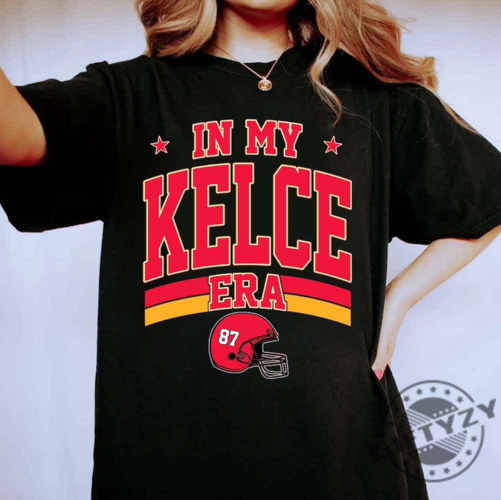 In My Kelce Era Shirt Kansas City Football Sweatshirt Football Fans Hoodie In My Chiefs Era Tshirt Retro Football Lovers Shirt