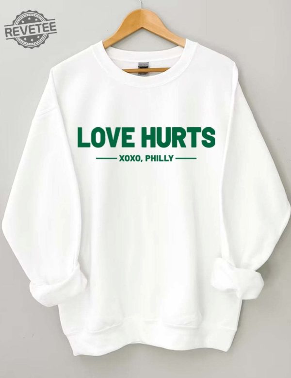 Philadelphia eagles love hurts shirt, hoodie, longsleeve tee, sweater