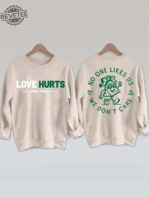 Love Hurts No One Like Us We Dont Care Shirt Retro Eagles Sweatshirt Philly Eagles Fly Eagles Fly Pictures Fly Eagles Fly Shirt Philadelphia Eagles Vintage Eagles Sweatshirt Unique revetee 2