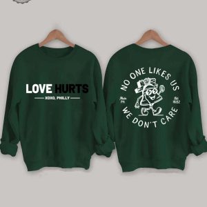 Love Hurts No One Like Us We Dont Care Shirt Retro Eagles Sweatshirt Philly Eagles Fly Eagles Fly Pictures Fly Eagles Fly Shirt Philadelphia Eagles Vintage Eagles Sweatshirt Unique revetee 4