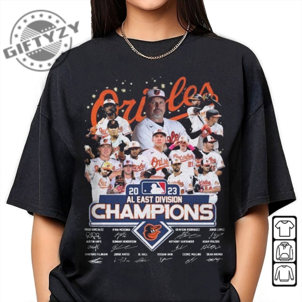 Orioles Al East Champions Shirt Baltimore Orioles Hoodie Baltimore Orioles Sweatshirt Orange 2023 Al East Division Champions Tshirt Locker Room Shirt