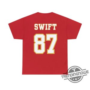Swift And Kelce Shirt Chief Jersey Shirt Swift Jersey Shirt Kelce Jersey Shirt Swiftie Jersey Red Football Jersey Shirt trendingnowe.com 3