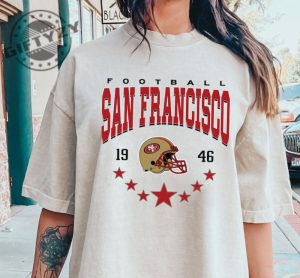 San Francisco Football Shirt Vintage Style San Francisco Football Crewneck Sweatshirt Football Hoodie Sf Football Tshirt Football Gift giftyzy 2