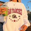 San Francisco Football Shirt Vintage Style San Francisco Football Crewneck Sweatshirt Football Hoodie Sf Football Tshirt Football Gift giftyzy 3