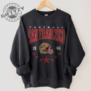 San Francisco Football Shirt Vintage Style San Francisco Football Crewneck Sweatshirt Football Hoodie Sf Football Tshirt Football Gift giftyzy 6