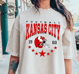 Kansas City Football Shirt Vintage Style Kansas City Football Crewneck Sweatshirt Football Tshirt Kansas City Hoodie Kansas City Fan Gifts giftyzy 3