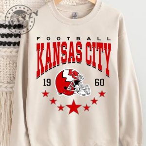 Kansas City Football Shirt Vintage Style Kansas City Football Crewneck Sweatshirt Football Tshirt Kansas City Hoodie Kansas City Fan Gifts giftyzy 4