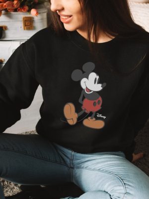 Disney Classic Mickey Mouse Pose Sweatshirt Mickey Hoodie Christmas Mickey Shirt Mickey Mouse Tshirt Mickey Mouse Sweatshirt Mickey Mouse Skeleton Shirt Unique revetee 3