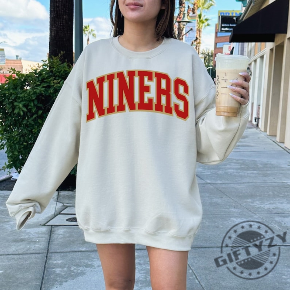 Vintage 49ers Shirt San Francisco Football Sweatshirt 49ers Football Shirt  Retro 49ers Shirt Gift For 49ers Football Fan San Francisco - Trendingnowe