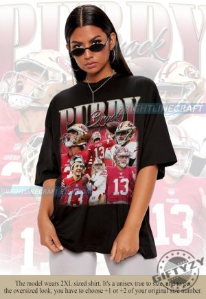 Vintage Brock Purdy Shirt Football Sweatshirt Classic 90S Graphic Tee Unisex Vintage Hoodie Bootleg Gift Retro giftyzy 2