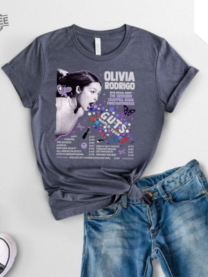 Guts Olivia Track List Shirt Olivia Rodrigo Album Guts Shirt Vampire Shirt Olivia Tour 2023 Guts Aesthetic Shirt Stick Season Olivia Rodrigo Stick Season Lyrics Unique revetee 2