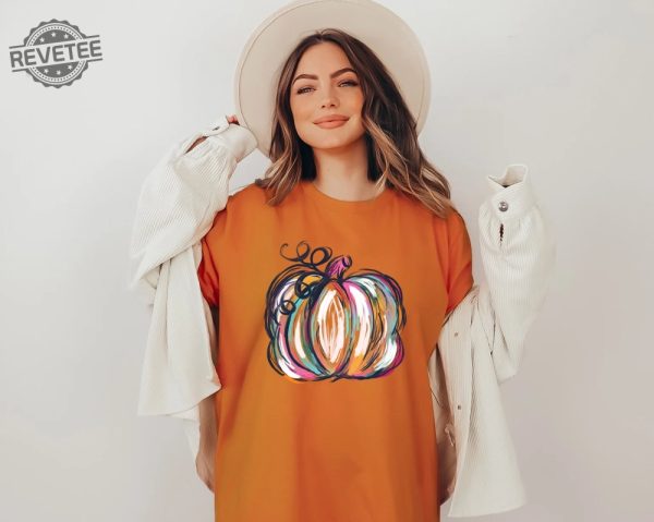 Watercolor Pumpkin Tshirt Colorful Pumpkin Shirt Watercolor Pumpkins Halloween Shirt Watercolor Pumpkin Clipart Great Pumpkin Believer Shirt Vintage Halloween Shirt New revetee 1