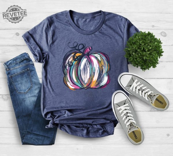 Watercolor Pumpkin Tshirt Colorful Pumpkin Shirt Watercolor Pumpkins Halloween Shirt Watercolor Pumpkin Clipart Great Pumpkin Believer Shirt Vintage Halloween Shirt New revetee 4