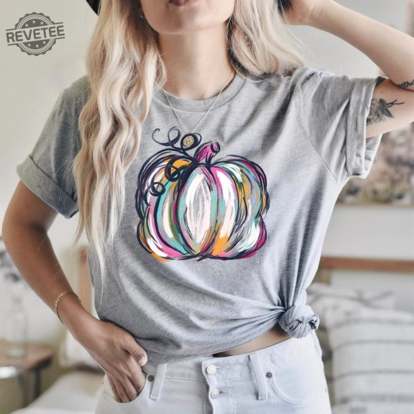 Watercolor Pumpkin Tshirt Colorful Pumpkin Shirt Watercolor Pumpkins Halloween Shirt Watercolor Pumpkin Clipart Great Pumpkin Believer Shirt Vintage Halloween Shirt New revetee 6