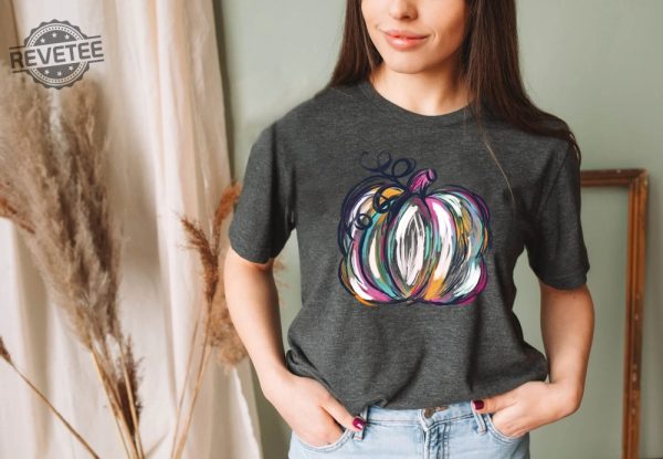 Watercolor Pumpkin Tshirt Colorful Pumpkin Shirt Watercolor Pumpkins Halloween Shirt Watercolor Pumpkin Clipart Great Pumpkin Believer Shirt Vintage Halloween Shirt New revetee 7