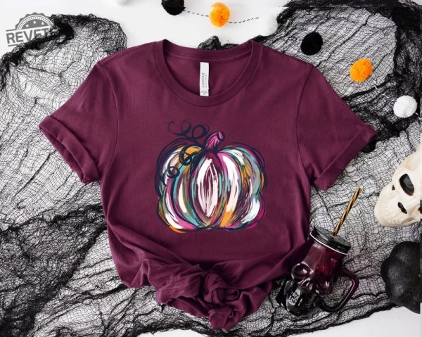 Watercolor Pumpkin Tshirt Colorful Pumpkin Shirt Watercolor Pumpkins Halloween Shirt Watercolor Pumpkin Clipart Great Pumpkin Believer Shirt Vintage Halloween Shirt New revetee 8