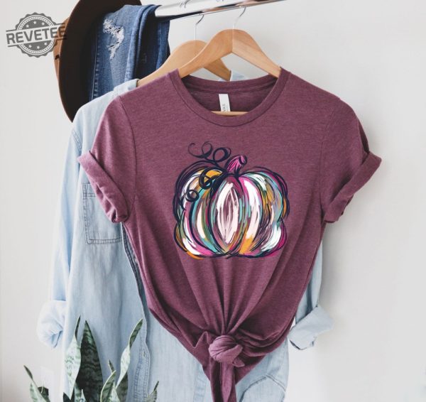Watercolor Pumpkin Tshirt Colorful Pumpkin Shirt Watercolor Pumpkins Halloween Shirt Watercolor Pumpkin Clipart Great Pumpkin Believer Shirt Vintage Halloween Shirt New revetee 9