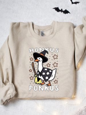 Honkus Ponkus Halloween Witch Boo Ghost Sweatshirt Retro Halloween Shirt Honkus Ponkus Shirt Spooky Month Shirt Happy October Shirt Its Spooky Season Meme Shirt New revetee 4