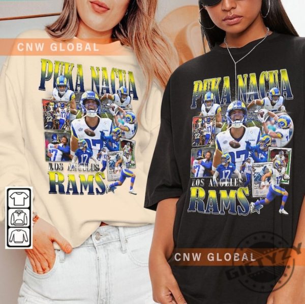 Puka Nacua Los Angeles Football Shirt Rams Football Tshirt Christmas Gift Unisex Sweatshirt Football 90S Vintage Fan Gift giftyzy 4