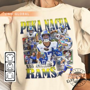 Puka Nacua Los Angeles Football Shirt Rams Football Tshirt Christmas Gift Unisex Sweatshirt Football 90S Vintage Fan Gift giftyzy 6