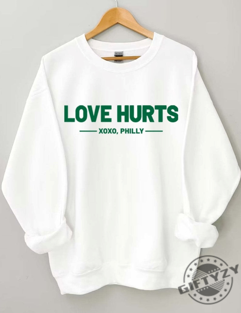 Love Hurts Eagles Sweatshirt, Philadelphia Football Unisex Hoodie