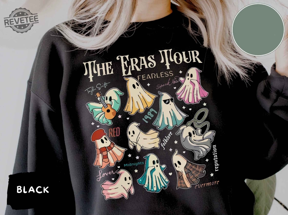 The Eras Tour Cute Ghosts Halloween Sweatshirt Meet Me At Midnight Ts Eras Tour Sweatshirt Halloween Ghosts Sweatshirt Ts The Eras Tour Film Shirt Taylor Swift Midnight Merch