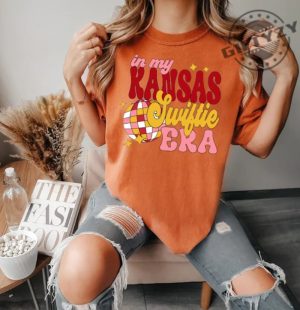 In My Kansas Swifty Era Shirt Kansas City Football Sweatshirt Nfl Kansas City Football Hoodie Kansas City Tshirt Nfl Fan Gift giftyzy 3