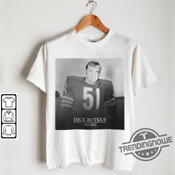 RIP Dick Butkus Shirt Vintage Dick Butkus Sweatshirt Chicago Football Lengend 1942 2023 T Shirt trendingnowe.com 3