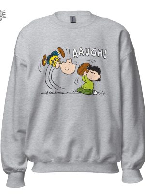 Peanuts Aaugh Sweatshirt Aaugh Pattern Charlie Brown Charlie Brown Tee Shirt Charlie Brown Shirts Unique revetee 2