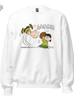 Peanuts Aaugh Sweatshirt Aaugh Pattern Charlie Brown Charlie Brown Tee Shirt Charlie Brown Shirts Unique revetee 4