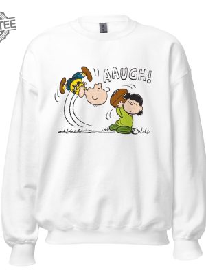 Peanuts Aaugh Sweatshirt Aaugh Pattern Charlie Brown Charlie Brown Tee Shirt Charlie Brown Shirts Unique revetee 5