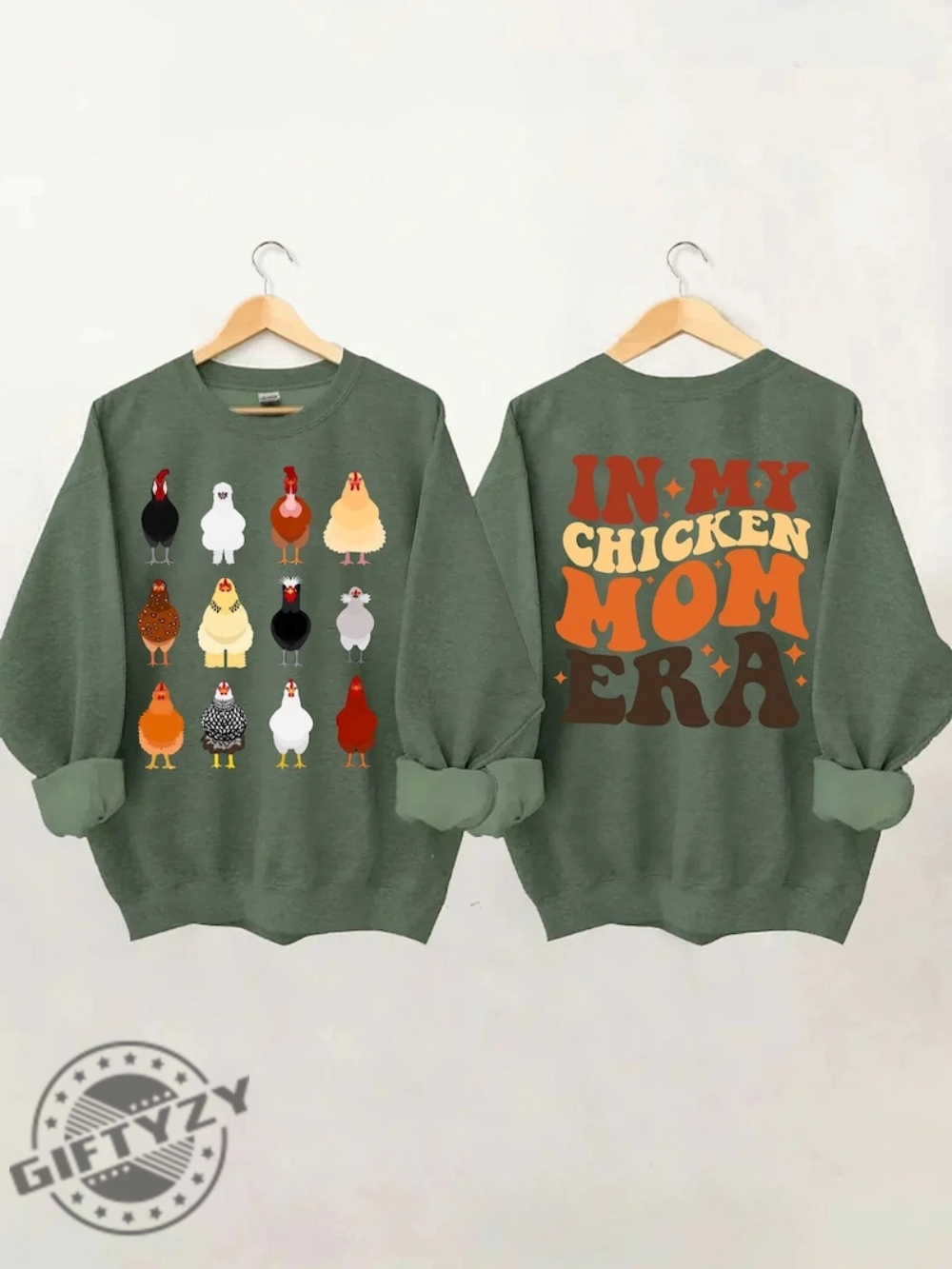 In My Chicken Mom Era Shirt Chicken Sweatshirt Gift In My Chicken Mom Era Farm Life Tshirt Farm Animal Hoodie Hoodie Chicken Lady Shirt