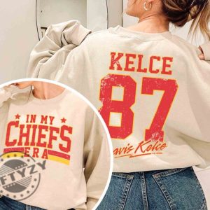 In My Chiefs Era Shirt Vintage Travis Kelce Tshirt America Football Sweatshirt Football Fan Gifts Trending Hoodie Travis Kelce The Eras Tour Shirt giftyzy 3