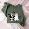 Bluey And Bingo Funny Halloween Spooky Season Sweatshirt Bluey Dad Hoodie Bluey Hoodie For Adults Spooky Month Its Spooky Season Meme Halloween Movies Not Scary revetee 1