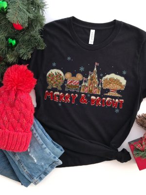 Disney Epcot Christmas Shirt Merry And Bright Shirt Mickey Mouse First Birthday Shirt Mickey Mouse Tshirt Mickey Mouse Costume Mickey Mouse Sweatshirt Mickey Christmas Shirt revetee 4